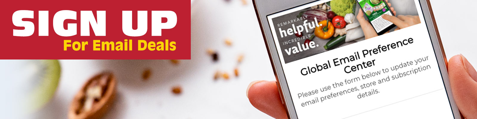 Sign Up for Email Deals