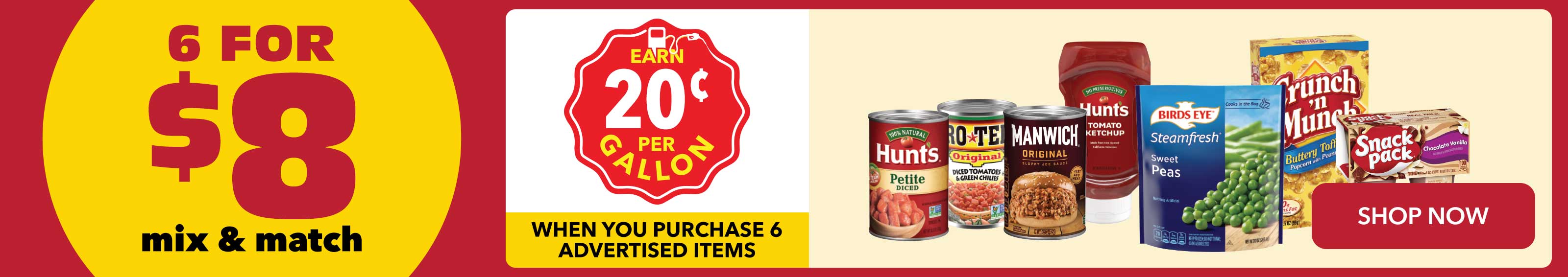 6 For $8 Mix & Match