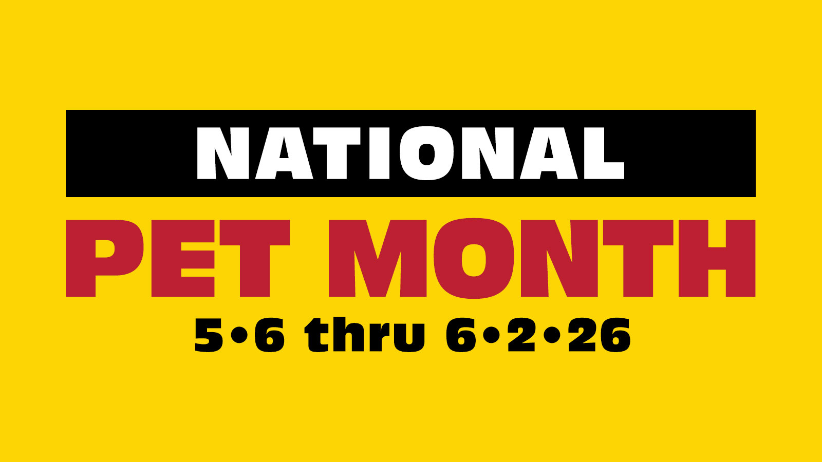 National Pet Month