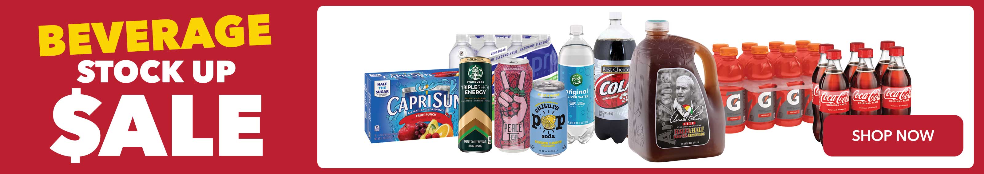 Beverage Stock Up Sale