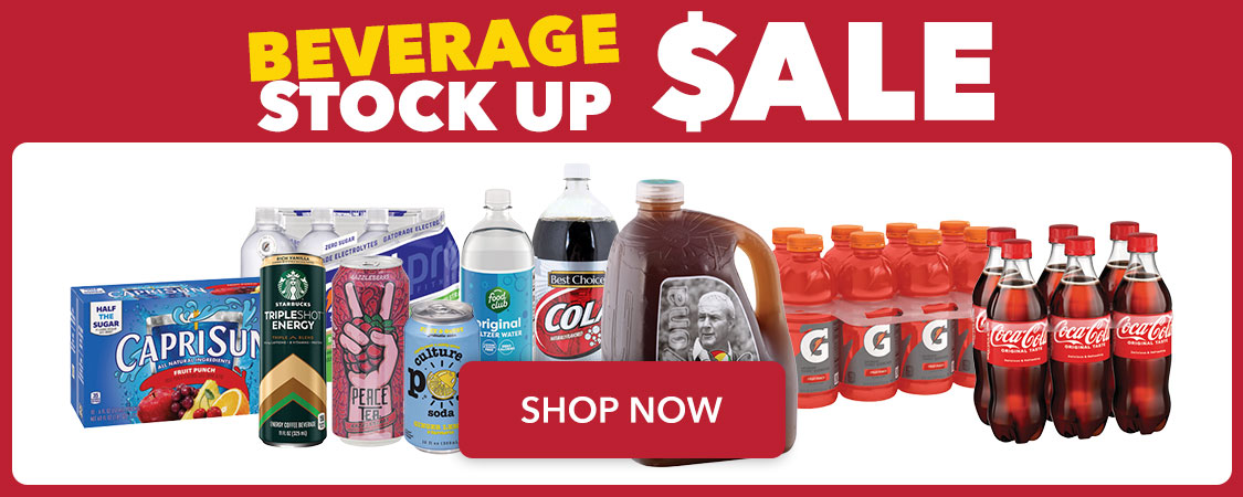 Beverage Stock Up Sale