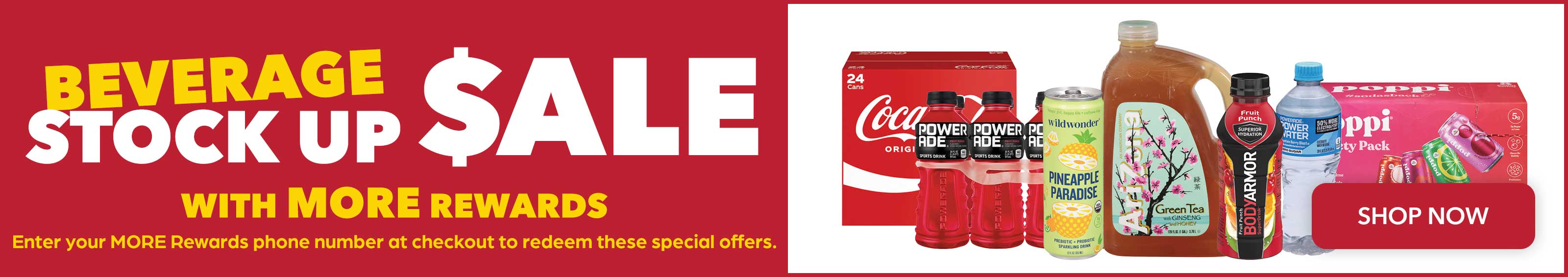 Beverage Stock Up Sale