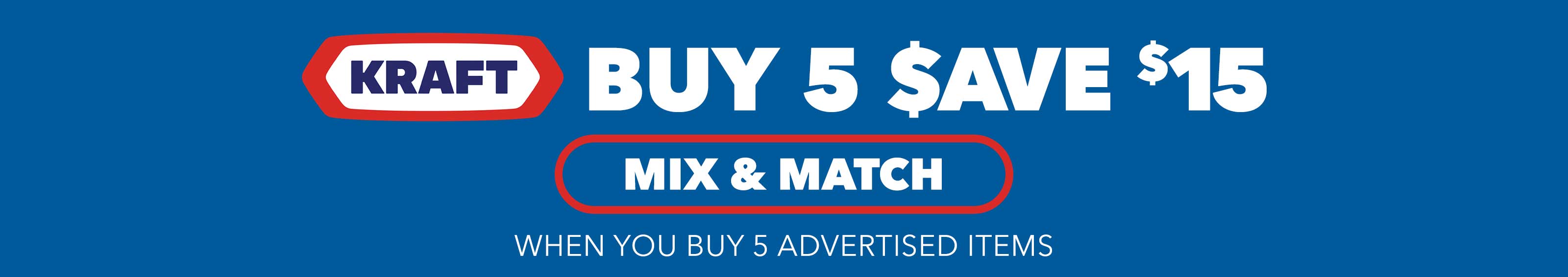Kraft Buy 5 Save $15