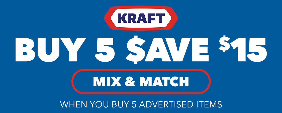 Kraft Buy 5 Save $15