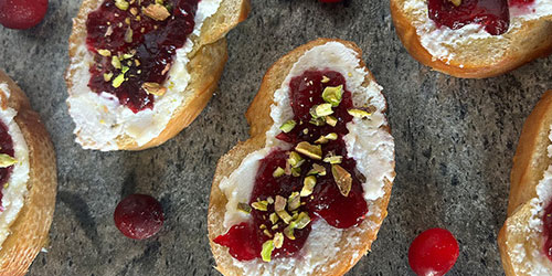 Pistachio Crostini's