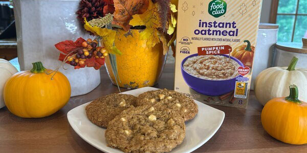 Pumpkin Spice Oatmeal Cookies