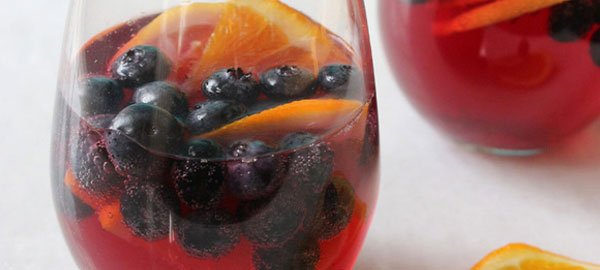 Blueberry Sangria Mocktail
