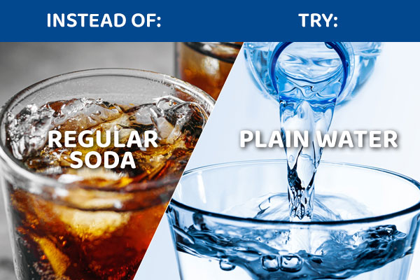 Water or sparkling water