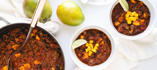 Mango Black Bean Chili
