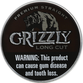 Grizzly Premium Straight Long Cut Moist Snuff