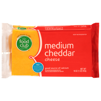 Food Club Medium Cheddar Cheese