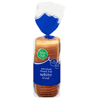 Food Club Enriched Round Top White Bread