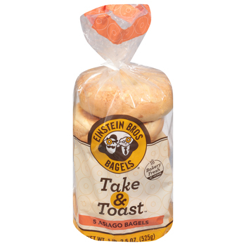 Einstein Asiago Cheese Bagels