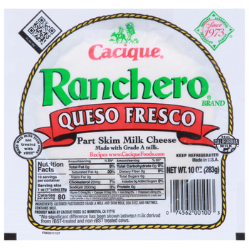 Cacique Queso Fresco Ranchero Part Skim Milk Cheese