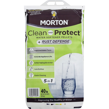 Morton Clean and Protect +Rust Defense Water Softening Pellets