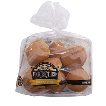 Four Brothers Wheat Dollar Buns - 12 Ct.
