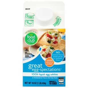 Food Club Great Egg-Spectations 100% Liquid Egg Whites