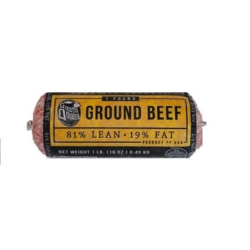 85% Lean/15% Fat Ground Beef Roll, 1lb (Frozen)