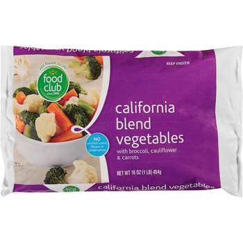 Food Club California Blend Vegetables With Broccoli Cauliflower & Carrots