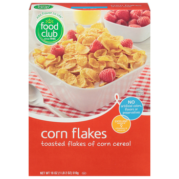 Food Club Corn Flakes Toasted Flakes Of Corn Cereal