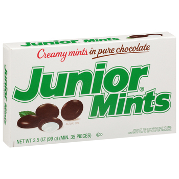 Junior Mints in Pure Chocolate Creamy Mints