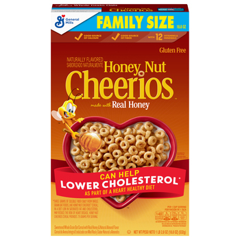 Cheerios Honey Nut Family Size Gluten Free Sweetened Whole Grain