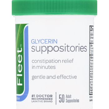 Fleet Laxative Glycerin Suppositories, 12 ct (Pack of 2)