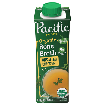 Pacific Foods Chicken Unsalted Sipping Organic Bone Broth