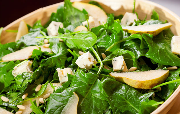 Zesty Greens with Pears