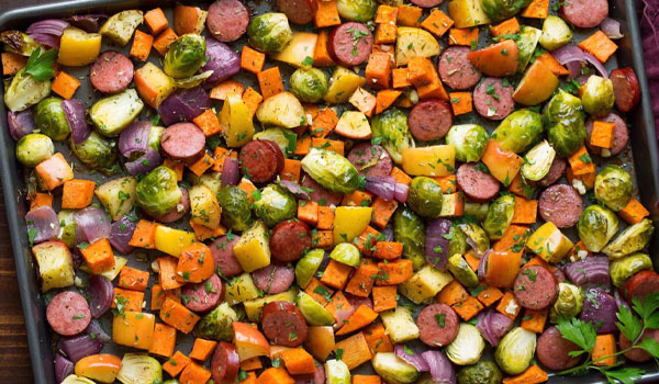 Harvest Vegetables and Sheet Pan Dinner Recipe