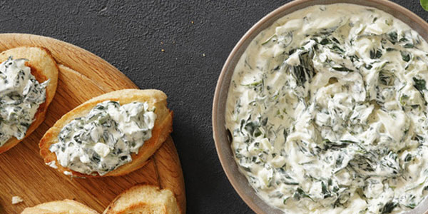 5 Minute Boursin Spinach Artichoke Dip