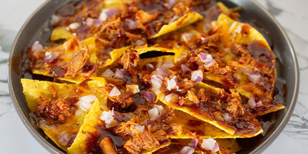 BBQ Chicken Sheet Pan Nachos