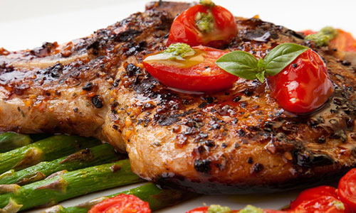 Pesto Grilled Pork Chops