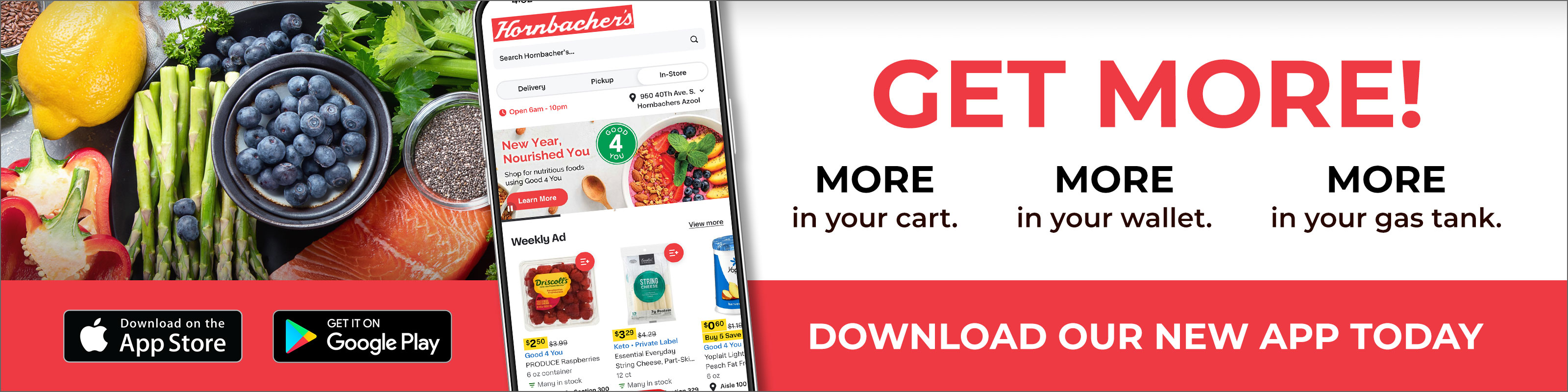 Download our NEW Hornbacher's App today!