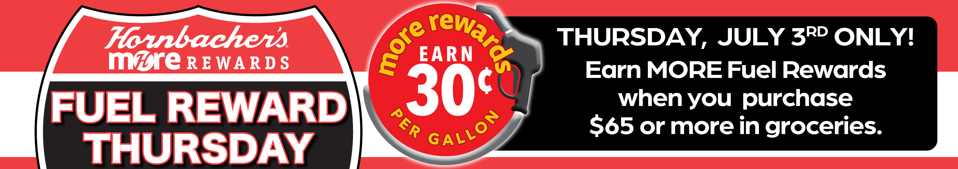 Earn 30¢ when you spend $65 or more with MORE Rewards