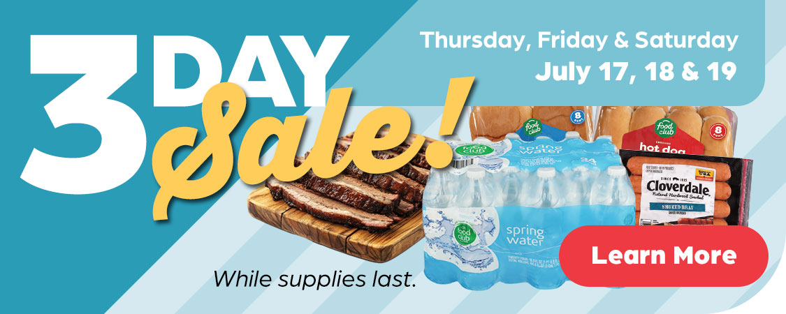 3 Day Sale