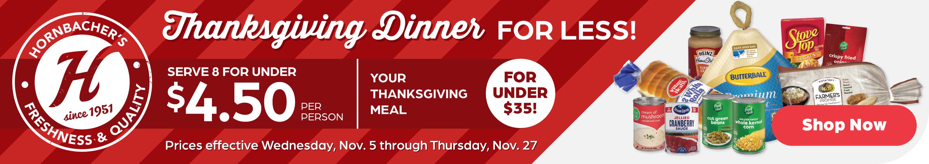 Thanksgiving Dinner for Less!