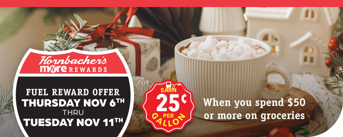 Earn 25¢ when you spend $50 or more on groceries