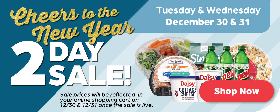 2 Day Sale: Cheers to the New Year!