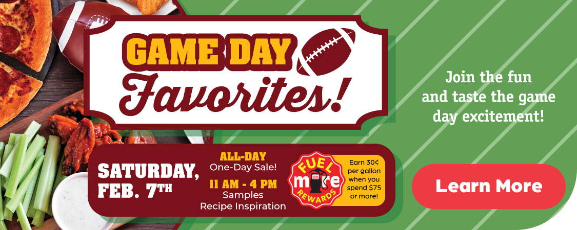 Join the fun and taste the game day excitement!