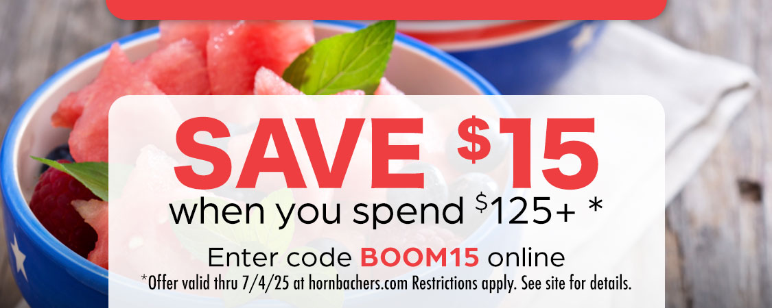 Exclusive Online Offer - Get $15 Off $125+ online