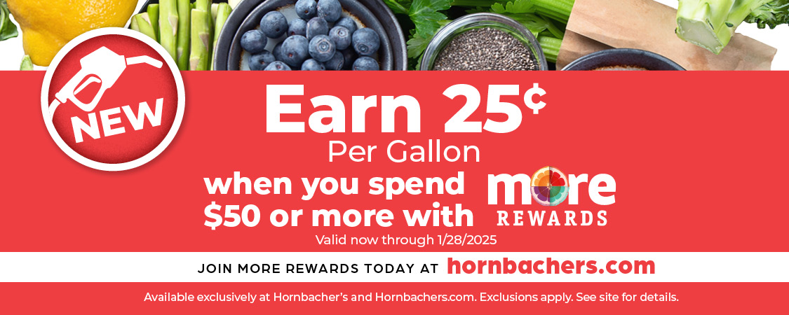 Earn 25c when you spend $50 or more!