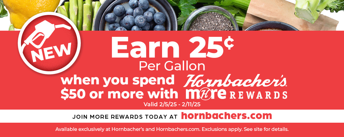 Earn 25¢ when you spend $50 or more with MORE Rewards