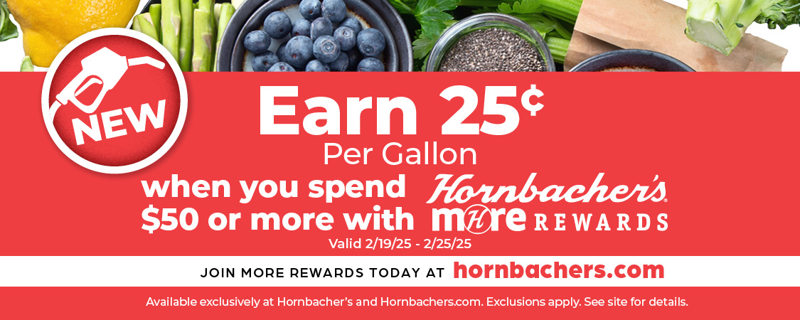 Earn 25¢ when you spend $50 or more with MORE Rewards