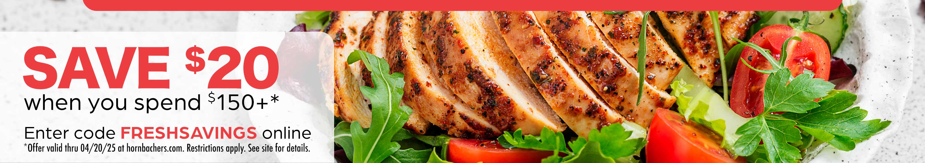 Exclusive Online Offer - Save $20 when you spend $150+ online