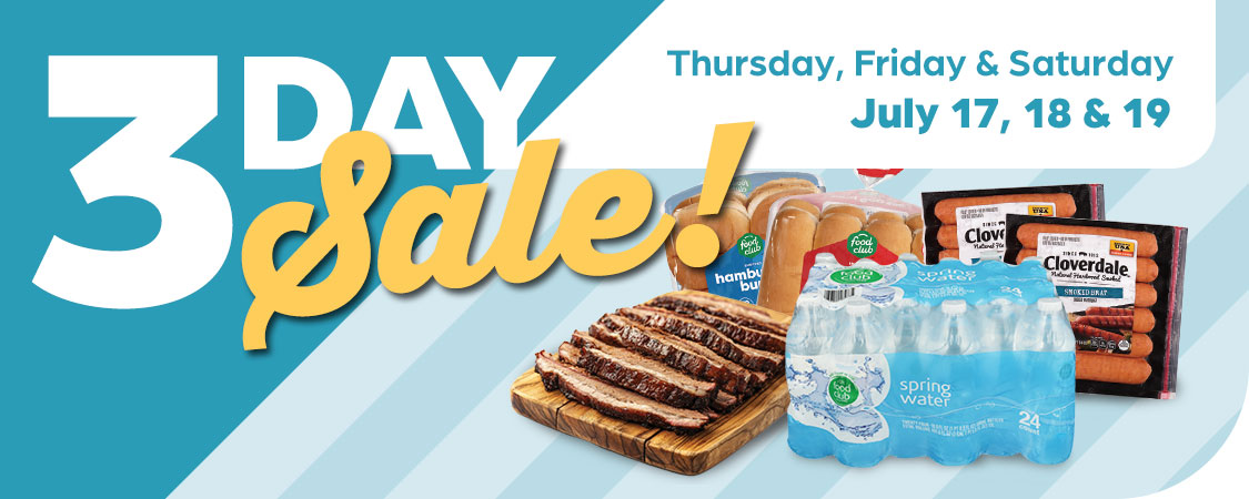 3 Day Sale