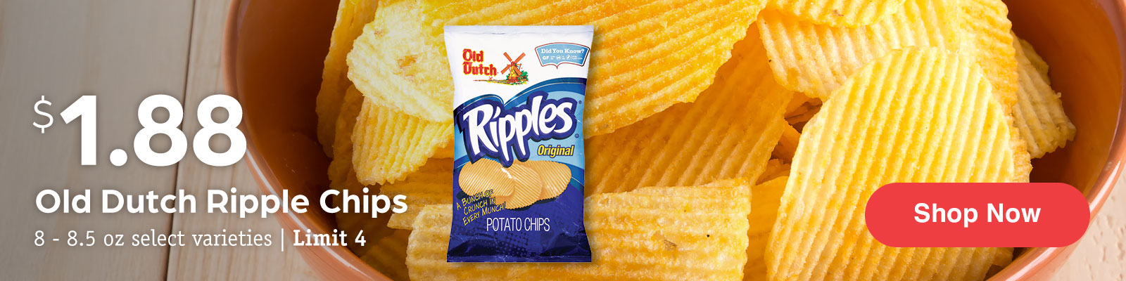 Crazy 8 Sale - Old Dutch Chips