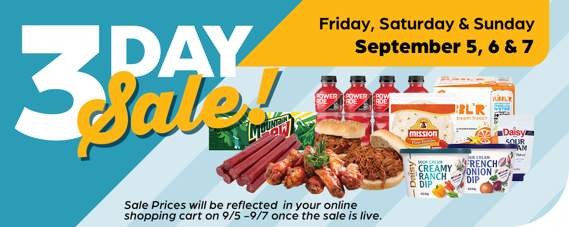 3 Day Sale