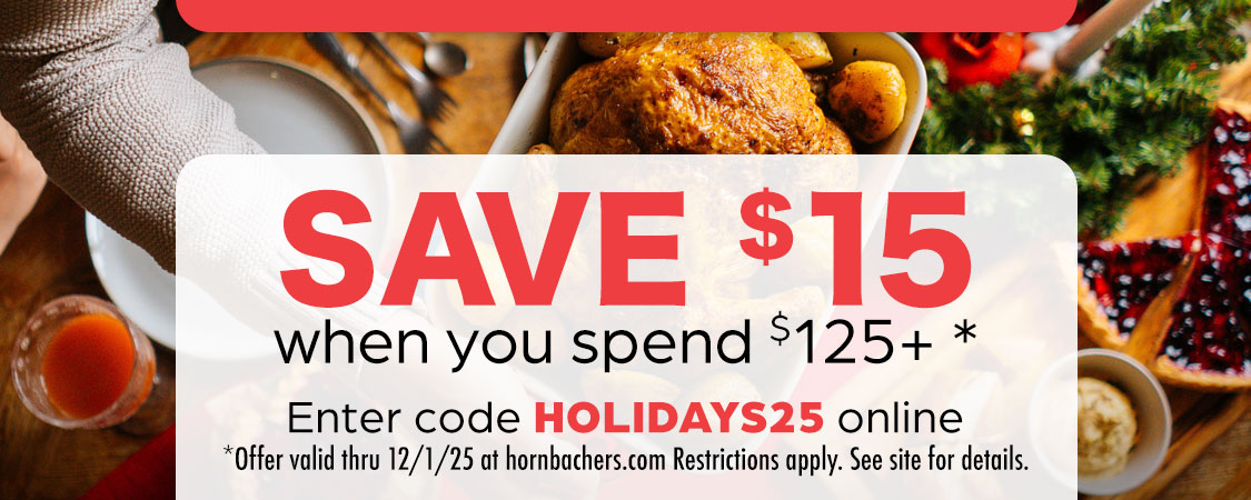 Exclusive Online Offer - Get $15 Off $125+ online