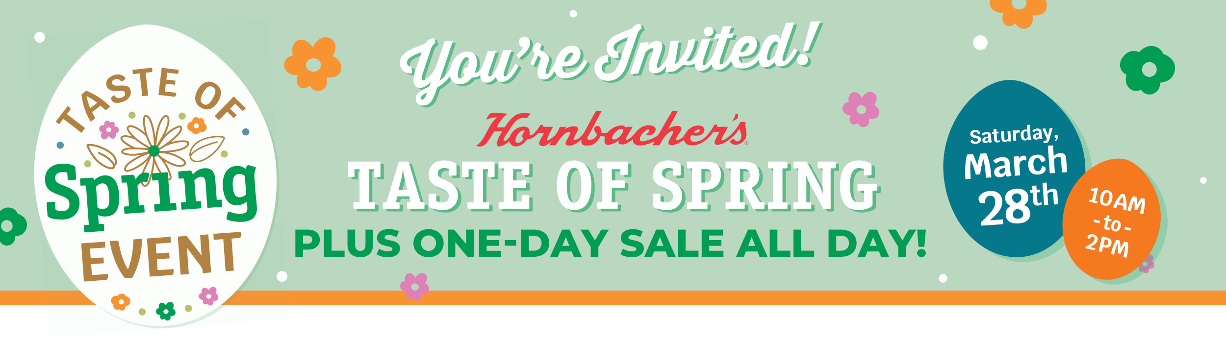 Taste of Spring PLUS One-Day Sale!